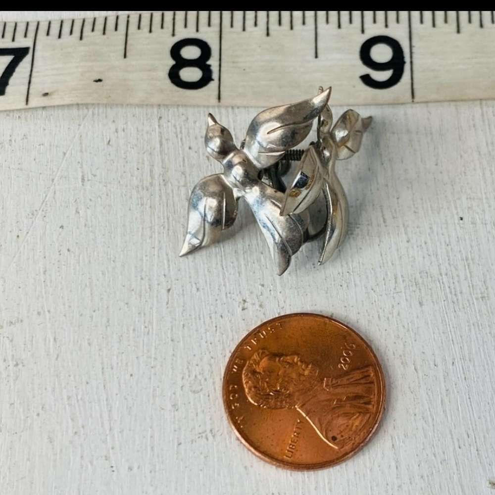 🍋VINTAGE SILVER TONE BIRDS - Picture 5 of 10